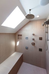 Large Shower With Overhead Shower head