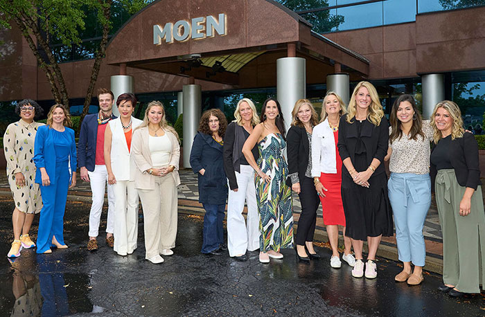 Amiano and son employees at the moen design council award