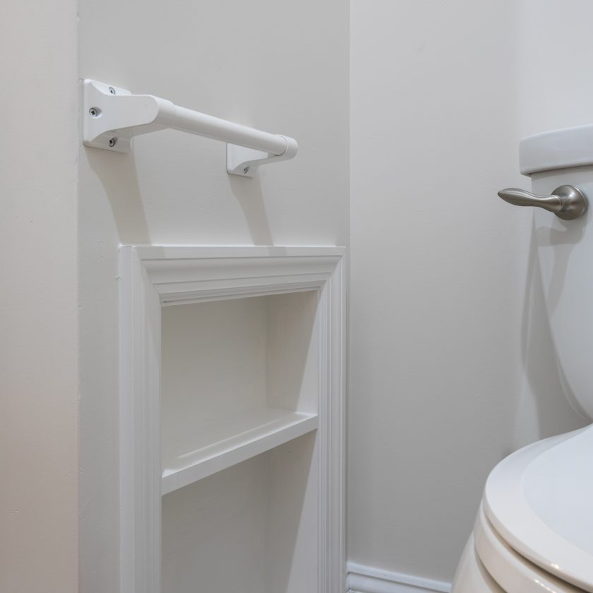 Powder room in an amiano and son remodel